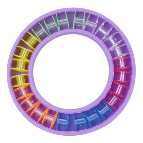 24 Pièces étui à Canette, Support De Canette Rond étui De Machine à Coudre Support De Fil Stockage De Fil Boîte De Rangement De Canette En Silicone Organisateur De Canette Accessoires De Couture à Dom