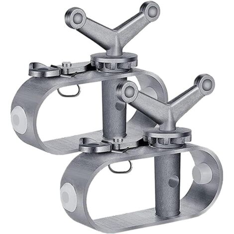 Lot de 2 tendeurs pour bâche de protection, tendeur pour corde de piscine, treuil de bâche de piscine en alliage d'aluminium, tendeur de câble, fixation pour bâche de piscine, accessoires (1/4)