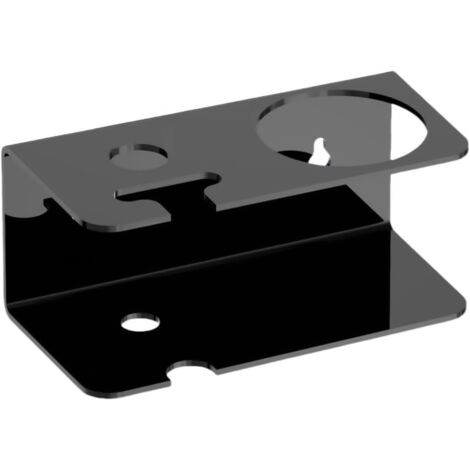 Support mural autocollant pour mousse à raser, accessoire de rasage compact – pour douche, salle de bain, hôtel, dortoir étudiant, toilettes, rangement d'appartement (1/5)