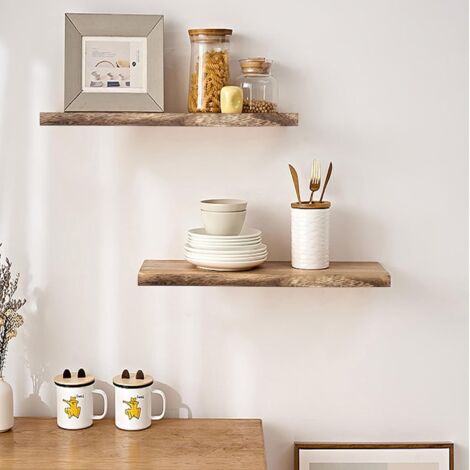 Petite étagère Murale Bois 10x20 Cm – Style Campagne, Beige