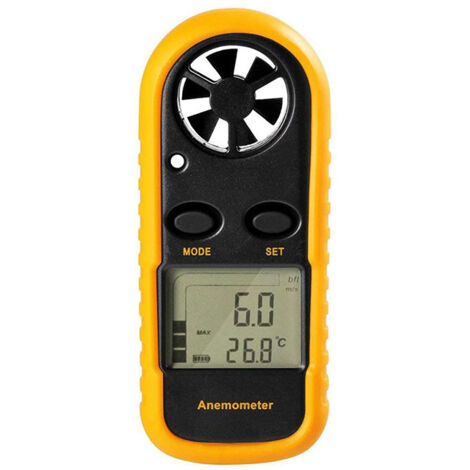 Anemometre Portable Anémomètre Numérique Haute Précision (±5%) avec Rétro-éclairage LCD, Anémomètre Portatif pour Extérieur, HAVC, Drones (1/5)