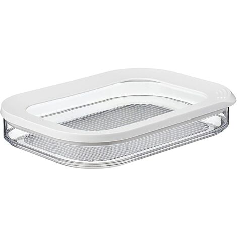 CSPARKV Boîte à charcuterie 1 étages – Blanc – boîte de rangement frigo pour charcuterie - boîtes de conservation séparées – passe au lave-vaisselle (1/5)