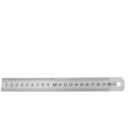 Règle et réglet Règle en Acier Inoxydable 20cm Règle Metallique Taille Double Face Regle Menuisier Antirouille Durable pour Etudiants Ingénieurs Architectes Enseignants Designers Bureau-RAPANDA