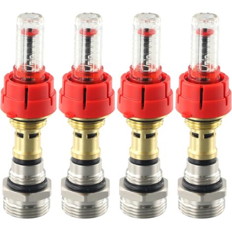 CSPARKV 4 pièces,Débitmètre collecteur de chauffage au sol, régulateur de débit DN25, débits de 0 à 5 l/min (1/5)