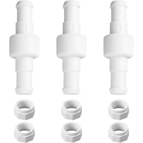 Lot de 3 Remplacement Tuyau Polaris D20/D-20, Émerillon À Roulement À Billes pour Nettoyeur Piscine avec Écrous pour Polaris 180 280 380 480 3900 (1/5)