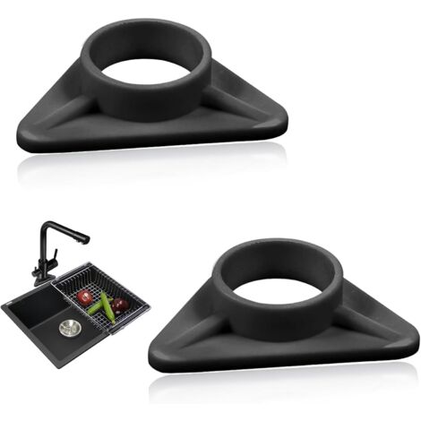 CSPARKV 2 PCS Renfort d’évier en plastique pour robinetterie d'éviers en acier inoxydable,Stabilisation de Plomberie pour évier en Acier inoxydable à paroi Mince Stabilisateur Anti-balancement et Ress (1/5)