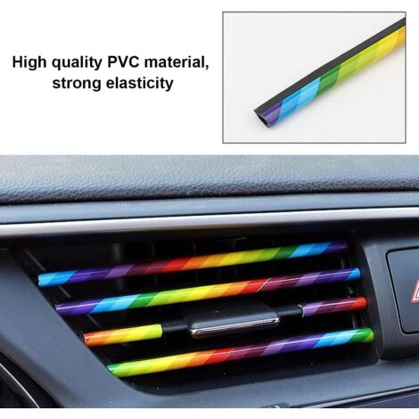 20 Pièces Bandes Décoration de Sortie d'Air de Voiture,Bandes