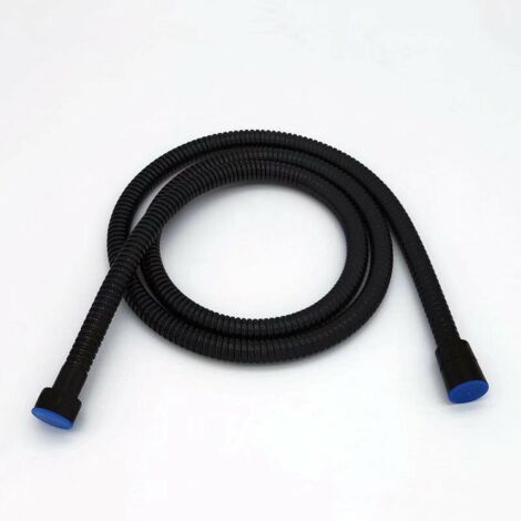 Flexible de douche 1.5M noir mat, douche en acier inoxydable, flexible de douche universel à câble, antidéflagrant et résistant à la torsion (1/5)
