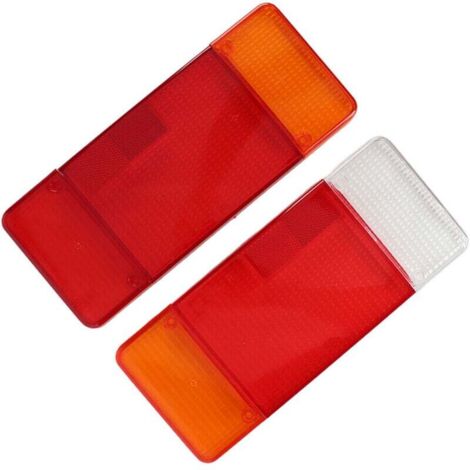 Lentilles de feu arrière de camion, paire de boîtiers de feu arrière de camion, couvercles de lentille de feu arrière de camion gauche et droit rouge orange blanc pièces de rechange pour Iveco Europe (1/4)