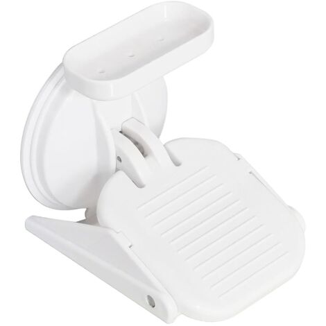 Repose-pieds de douche pour se raser les jambes - Repose-pieds avec ventouse puissante, repose-pieds antidérapant pour la douche, tabouret de douche repose-pieds réutilisable, pliable et portable (1/5)