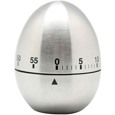 précis Minuterie de Cuisine en Acier Inoxydable, Fauly 60 Minutes Compte à rebours Cuisine Cuisine Mécanique Tournage d'alarme rotative Portable (1/5)