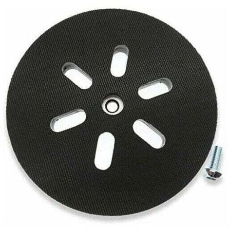 Patin de ponçage 150 mm – pour ponceuses orbitales aléatoires Bosch GEX150AC, PEX15AE, GEX150Turbo – 150 mm avec vis (1/4)