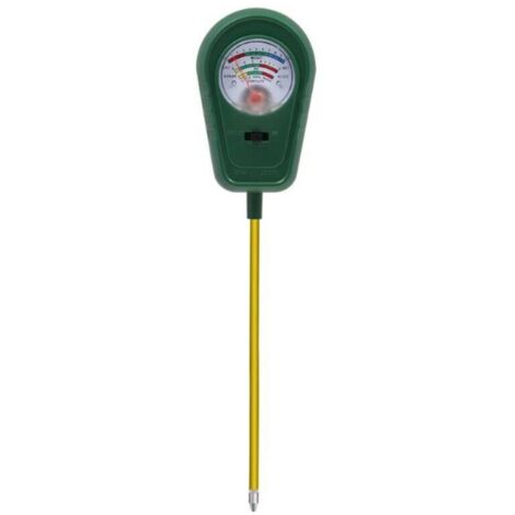 Kit d'analyse de sol 3 en 1 : humidimètre, pH-mètre, testeur de fertilité, pour jardin, pelouse, ferme, intérieur et extérieur (1/4)