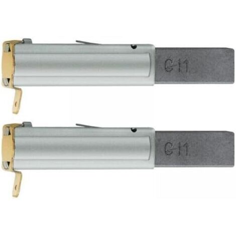 Lot de 2 balais de charbon pour aspirateur industriel 30/60/70/80/90 L 11 x 6 x 29 mm (1/5)