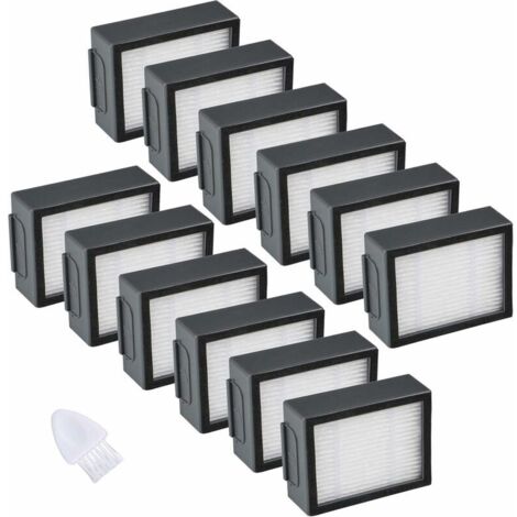 Lot de 12 filtres compatibles avec iRobot Roomba e/i Series Filtre de rechange haute performance - Accessoires pour aspirateur e5 e6 i3 i4 i6 i7 i7+ i8 i8+ (1/5)