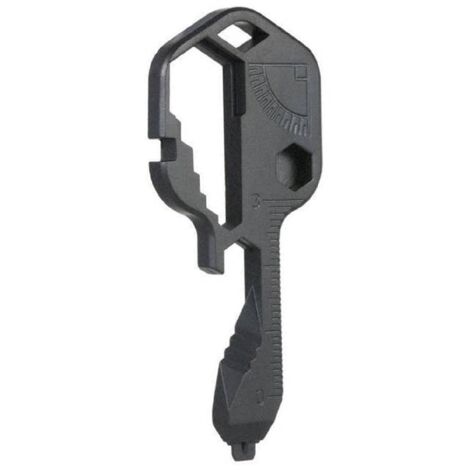 Outil Clé Multifonction 24 en 2 Extérieur Portable Mini Ouvre-Bouteille en Acier Inoxydable Pour Ligne de Coupe, Ouvre-Boîte, etc. (noir) (1/5)