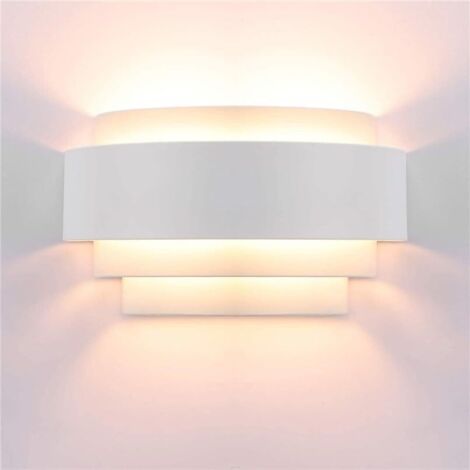 Applique murale LED, applique murale d'intérieur, design simple, lampe en métal, applique murale d'intérieur, blanc chaud (1/5)