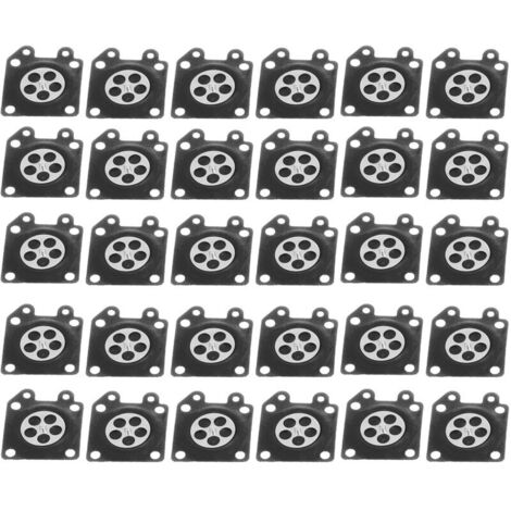 Ulisem Lot de 30 joints de diaphragme de carburateur pour tronçonneuse ZAMA 2500/3800/4500/5200/5800 (1/4)