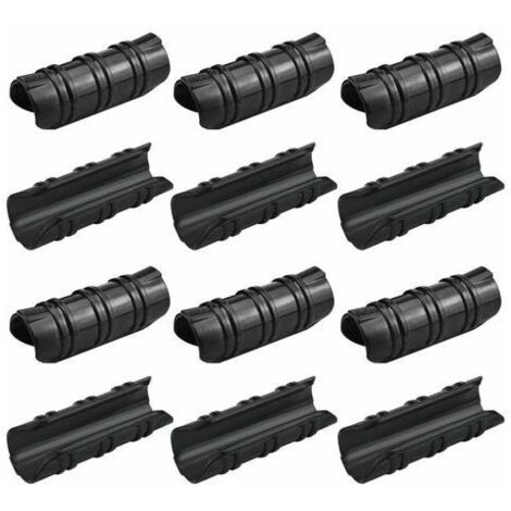 Ulisem 100 Pcs Serre Clips 25Mm Clips Serre De Jardin Résistance Aux Températures Elevées Fixation Bache Serre Durable Facile A Utiliser Pour Fixation Serre Bannière Tuyau Jardin Films - Noir (1/5)