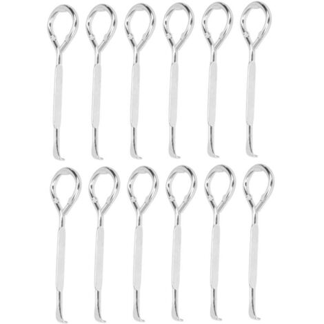 Ulisem Lot de 12 ouvre-boîtes multifonctions en acier M10, ouvre-boîtes pour seau de peinture, ouvre-bouteille, outil de coupe (1/4)