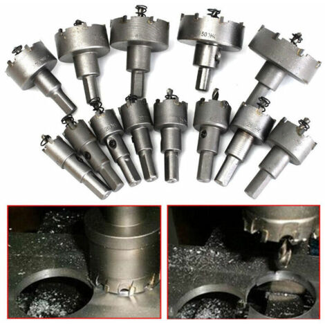Ensemble De Scie Cloche 13pcs, Foret De Scie Cloche, 16mm 53mm En Acier Inoxydable Scie Cloche Foret En Carbure De Tungstène Tct Forets En Métal Outils De Quincaillerie Fraise En Carbure De Tu (1/5)