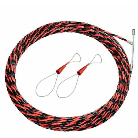 Ulisem Aiguille Électricien de 50M - Tire-Fil Électrique de 5mm de Diamètre - Aiguille de Tirage Rétractable pour Câbles et Rallonges Électriques (1/4)