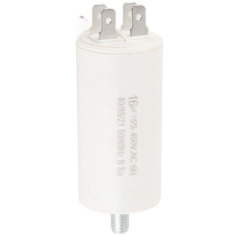 Condensateur de fonctionnement CBB60, condensateur de moteur à double cylindre pour machine à laver, appareils électroménagers, 450 V, 16 µF (1/5)