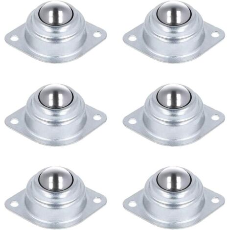 Enowelir Transfert à Billes Roulettes,6 Pièces Roulettes de Transfert Billes à Rouleaux Meubles Fer avec Boules pour Transmission Fauteuil Roulant Systèmes alimentation Machines de Traitement. (1/4)