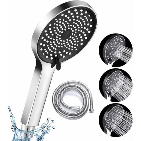 UlisemDouchette à main avec tuyau Douchette à main à haute pression Pommeau de douche à économie d'eau (1/4)