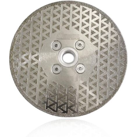 Shmshng – Disque diamant électroplaqué 125mm – Coupe et meulage pierre, marbre, granit – Vitesse max 15 000 tr/min – Compatible meuleuses M14 (1/5)