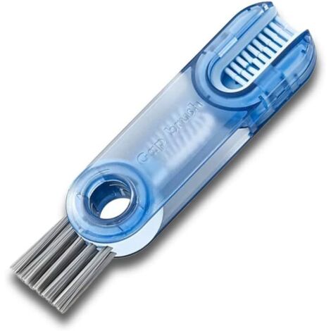 Brosse de nettoyage multifonctionnelle trois en un, brosse de nettoyage des crevasses, brosse de nettoyage des bouteilles d'eau, brosse de nettoyage des couvercles de tasse (1/5)