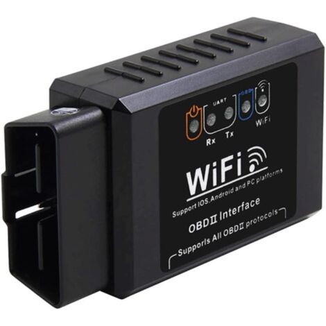 WiFi Automatique Scanner OBD2, MoreChioce Accessoires Automatiques OBDII Outils de Diagnostic Smart Code Compatible avec iOS, Android, Windows Connexion via la base de Données de Codes ELM327WIFI (1/5)