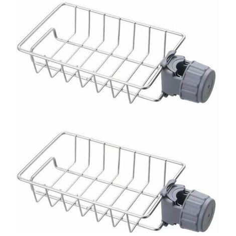 Ulisem Lot de 2 Étagère Douche Sans Percage Inox, Étagère Salle de Bain Télescopique Inoxydable, Tablette Support Douche, Porte Savon Barre Douche, Serviteur Douche pour Shampooing BR-Vie (1/5)