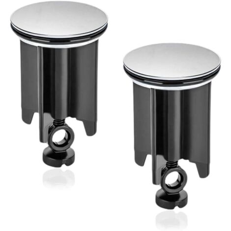 Bouchon de lavabo de salle de bain universel 2 pièces, bouchon de vidange de 40 mm pour lavabo, lavabo à hauteur réglable, bouchon de baignoire avec joint, pour drains d'évier, éviers de cuisine salle (1/5)