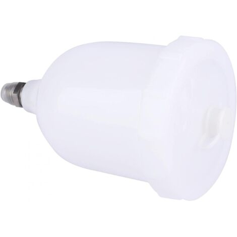 Pot de peinture à alimentation par gravité, connecteur fileté mâle Accessoires d'outils pneumatiques Pot de tasse d'aérographe 600 ml Tasse de pistolet de pulvérisation pour décoration de (1/5)