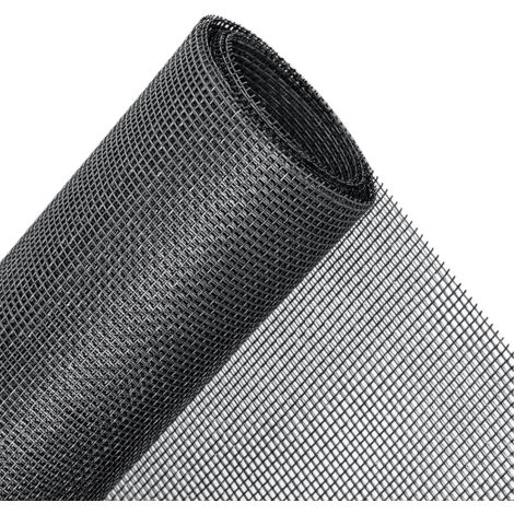 Remplacement d'écran de fenêtre résistant aux animaux de compagnie, fenêtre moustiquaire invisible en fibre de verre - Noir - 1,5 x 3 mètres - RWMoustiquaire de fenêtre (1/5)