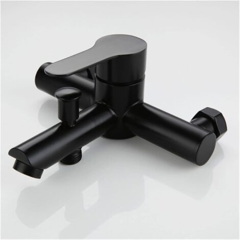Robinet de douche mural en acier inoxydable 304, robinet de bain triple, mitigeur d'eau chaude et froide, robinet à buse (1/5)
