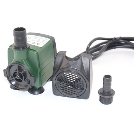 Pompe à eau submersible 25W 1500L/H AC220-240V avec 2 buse pour aquarium, étang, fontaines de jardin, système hydroponique (1/3)