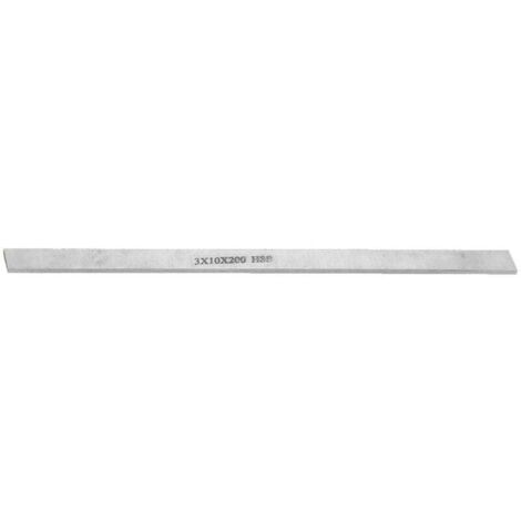Ulisem Outil de tournage pour tour en acier rapide HSS, barre carrée en acier blanc (3 x 10 x 200 mm) (1/4)