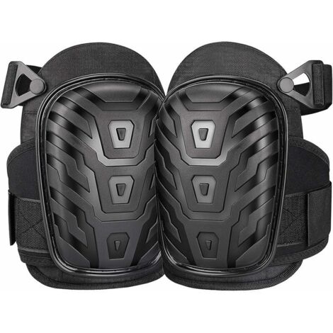 Genouillères professionnelles, genouillères pour travailler avec des genouillères en gel très résistantes, doubles sangles antidérapantes et clips réglables faciles à fixer pour la construction, Taill (1/5)