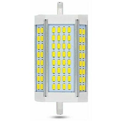 Ulisem Ampoule LED R7S de 118 mm, intensité variable, 30 W, 3 000 lm, blanc froid de 6 000 K, équivalent à une ampoule halogène de 200 W ou 300 W, angle de diffusion de 200 degrés. (1/5)