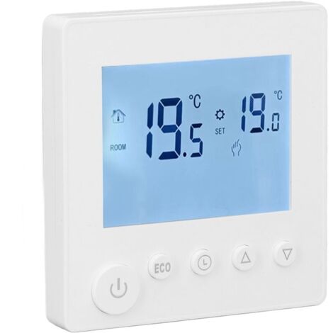 Ulisem Écran LCD tactile pour thermostat eau chauffage 3 A 95-240 V hebdomadaire contrôleur température (1/4)