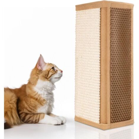 Ulisem Tapis griffoir pour chat, tapis griffoir en sisal, griffoir mural pour chat, tapis griffoir pour chat pour canapé, meubles, protection contre les rayures de porte et coin de massage pour chat,  (1/4)