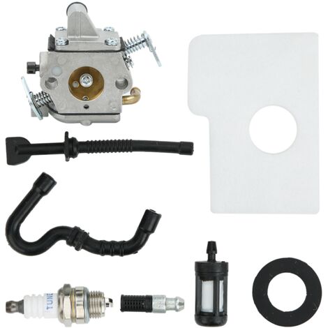 MS170 Kit Carburateur pour 017 018 MS180 MS170 Tronçonneuse Tondeuse à Gazon avec Filtre à Air Tune Up Kit (1/5)