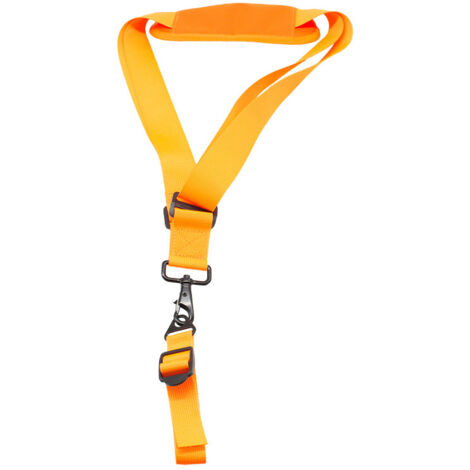 Sangle réglable pour tondeuse à gazon, bandoulière en nylon pour tondeuse à gazon, bandoulière pour tronçonneuse et tondeuse à gazon (orange) (1/5)