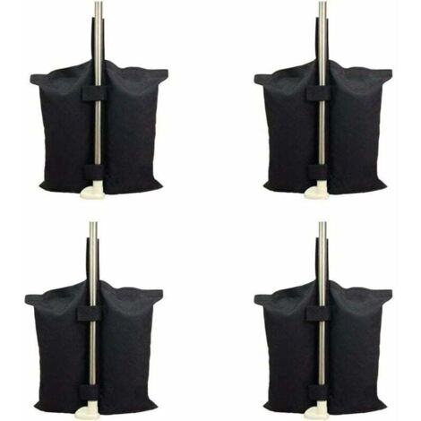 Sac de lestage robuste de qualité industrielle avec coutures doubles pour auvent de tente dépliable Noir (1/4)