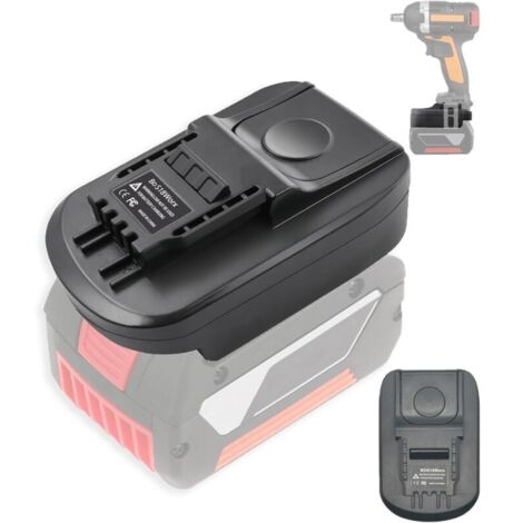 Ulisem BOS18WORX Adaptateur de batterie pour outil Worx 4 broches 20 V - Adaptateur de batterie pour Bosch Professional 18 V (1/4)