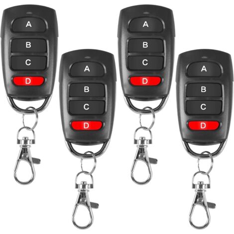 Télécommande de porte universelle, télécommande universelle 4PCS, télécommande de porte de garage, télécommande de porte coulissante, télécommande de porte pour porte automatique fréquence 433 MHz (1/5)