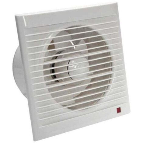 Ventilateur d'extraction 160 mm 15W 140m³/h avec Clapet anti-retour-- pour Salle de Bain,Cuisine,Bureau,WC,Silencieux, (1/4)