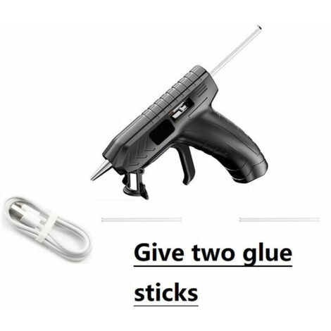 Pistolet à colle thermofusible sans fil 3.6V, rechargeable par USB, haute température, idéal pour les réparations et bricolages à domicile. (1/5)